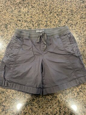 Eddie Bauer Gray Drawstring Athletic Shorts
